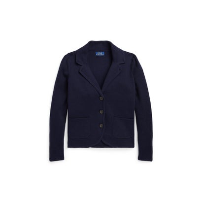 ポロ ラルフ ローレン POLO RALPH LAUREN (ガールズ 7才～16才)ニット コットン ブレザー （410ネイビー）
