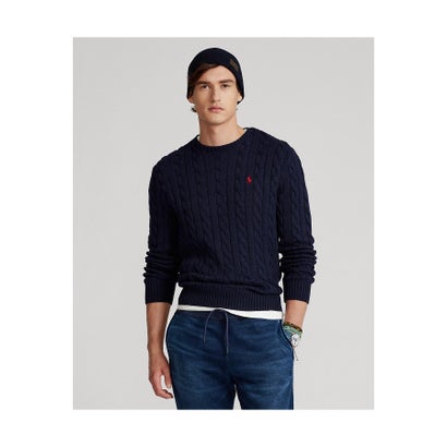 ポロ ラルフ ローレン POLO RALPH LAUREN ケーブルニット コットン セーター （400ブルー）