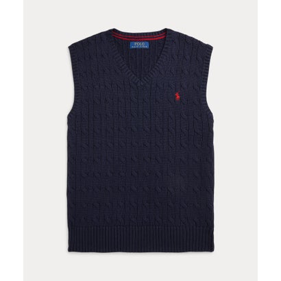 ポロ ラルフ ローレン POLO RALPH LAUREN (ボーイズ 8才～20才)ケーブルニット コットン セーター ベスト （410ネイビー）｜LOCOMALL（ロコンド公式ストア）
