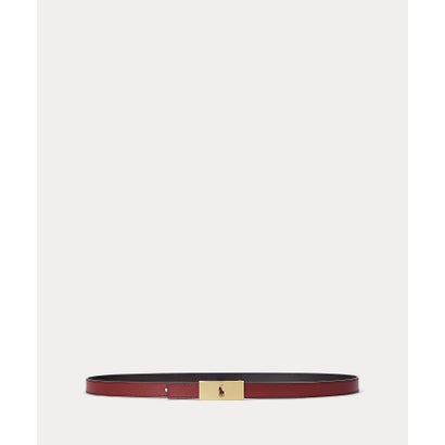 ポロ ラルフ ローレン POLO RALPH LAUREN Polo ID リバーシブル ヴァケッタ レザー ベルト （600レッド）