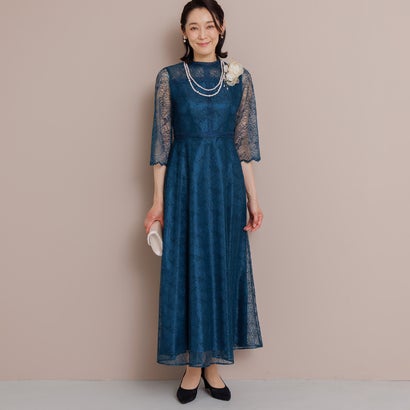 フォルムフォルマ form forma 【formforma別注】《マザードレス》 リーフレースロングドレス/結婚式/パーティー/発表会 （グリーン）