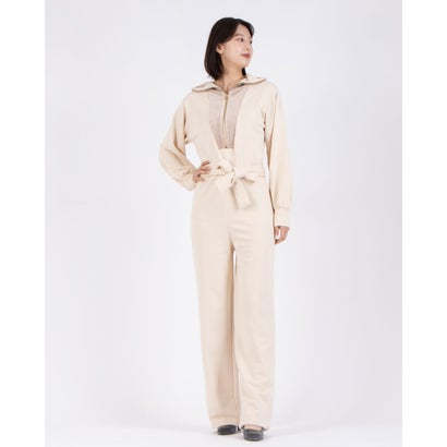 リナシメント RINASCIMENTO ベロア×スウェットオールインワン （Avorio Bianco）