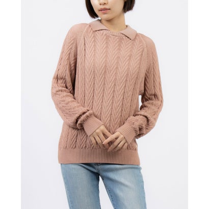 リナシメント RINASCIMENTO 杉綾模様編みニットトップス （Rosa Chiaro）
