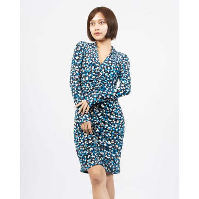 フェイズ エイト Phase Eight Juno Ruched Dress （Blue Multi）