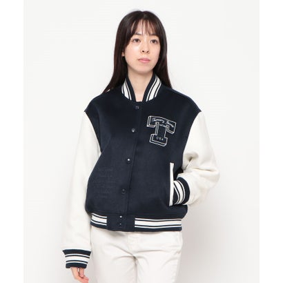 トミージーンズ TOMMY JEANS レターマンジャケット （ネイビー）