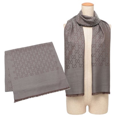 GUCCI ダークブルー ストール 蛇 GUCCI グッチ ストール レディース メンズ ウール・シルク GG柄