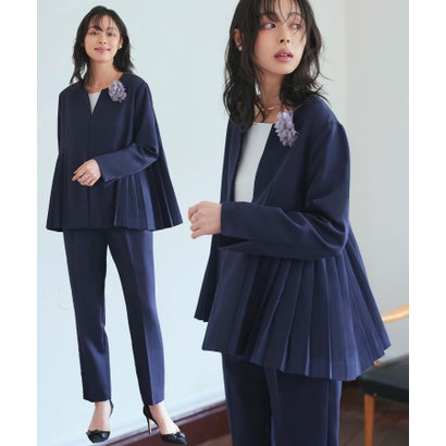 ルイルエブティック RUIRUE BOUTIQUE 2点セット ｜ サイドプリーツ ジャケット ＆ テーパードパンツ セットアップ スーツ ｜ 入園式 入学式 卒業式 卒園式 七五三 ママスーツ セレモニースーツ