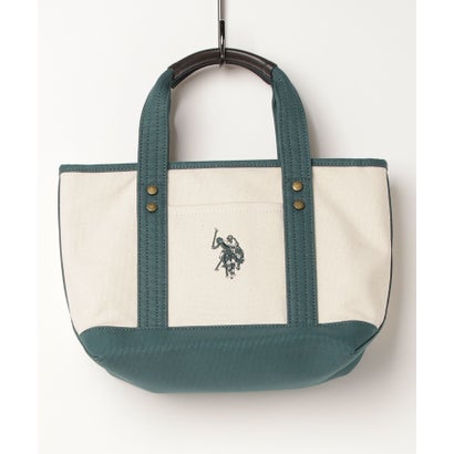 ユーエスポロアッスン U.S. POLO ASSN. キャンバストート トートバッグ サブバッグ ミニトート ランチバッグ マチあり ポロ USPA1862 (グリーン)