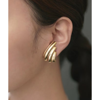 イリスフォーセブン IRIS47 feather earring BO84 イヤリング ゴールド シルバー （ゴールド）