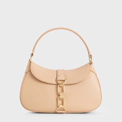 Agatha アガサ チェーンアクセントホーボーバッグ （Beige） 8,330円