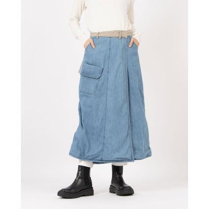 クリフ メイヤー KRIFF MAYER 2WAY 裏ボア デニム 巻スカート （L/BLUE） 6,578円