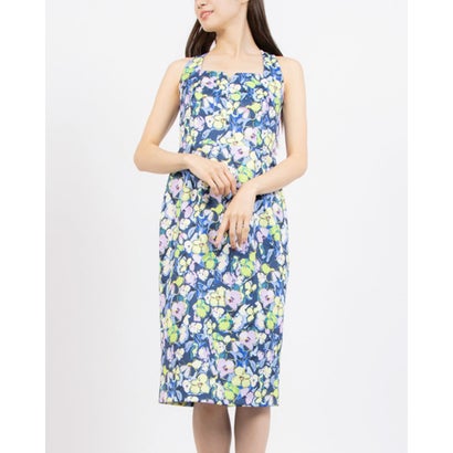 位相角 八つ Phase Eight Loretta Scuba Dress （French Navy/Multi）