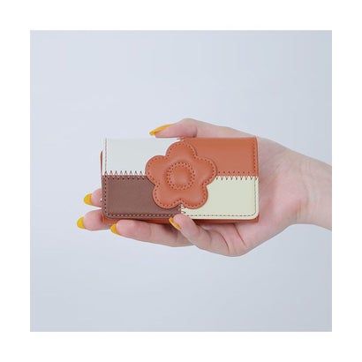 マリークワント MARY QUANT パッチワーク キーケース （テラコッタ）