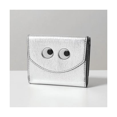 アニヤハインドマーチ Anya Hindmarch ANYA HINDMARCH 三つ折り紙入れ Mini TriFold Eyes （195638/SilverMetallic）