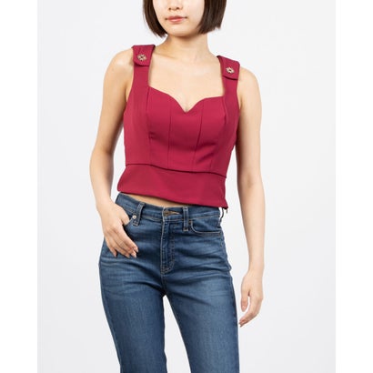 リナシメント RINASCIMENTO ハートカットショートトップス （Bordeaux Rosso）
