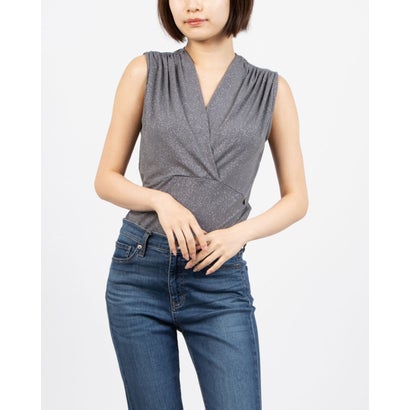リナシメント RINASCIMENTO タンガ付ラメトップス （Grigio Scuro）