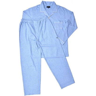 アダバット リラックスウェア　アンダーウェア adabat RELAX WEAR / UNDER WEAR 長袖ニットテーラードパジャマ （ブルー）