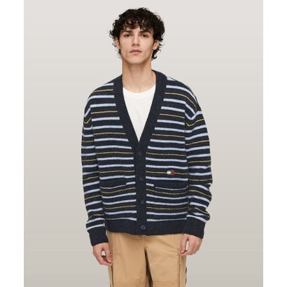 トミー ヒルフィガー TOMMY HILFIGER ボクシージャカードストライプカーディガン （マルチ）｜LOCOMALL（ロコンド公式ストア）