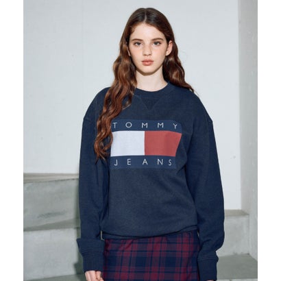 トミー ヒルフィガー TOMMY HILFIGER リラックスメランジフラッグトレーナー （米国海軍）