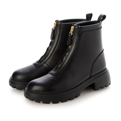 【本革 / 日本製】 バークレー BARCLAY 厚底 軽さタンクソール 向こう正面ZIPひな型 エンジニアスタイルアレンジブーツ （BLK）
