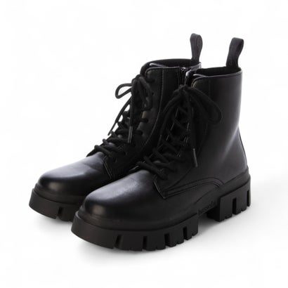 ブソラ bussola 　CORVARA　本革厚底ブーツ （Black）