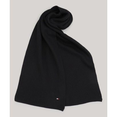 トミー ヒルフィガー TOMMY HILFIGER フラッグピマコットンカシミヤストール （黒いこと）