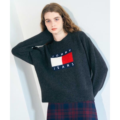 トミー ヒルフィガー TOMMY HILFIGER メランジフラッグセーター （米国海軍） レディースファッション-ニット・セーター-セーター