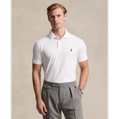 ポロ ラルフ ローレン POLO RALPH LAUREN カスタム スリム フィット ストレッチ メッシュ ポロシャツ (100ホワイト)|LOCOMALL(ロコンド公式ストア)