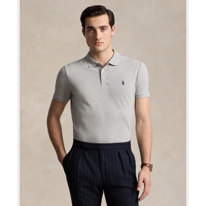 ポロ ラルフ ローレン POLO RALPH LAUREN カスタム スリム フィット ストレッチ メッシュ ポロシャツ （020グレー）