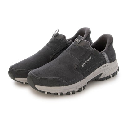 スケッチャーズ SKECHERS SLIP-INS:HILLCREST-CEDAR ROOT（スリップインズ：ヒルクレスト - シダールート）スリッポンスニーカー 237750 （濃灰色）