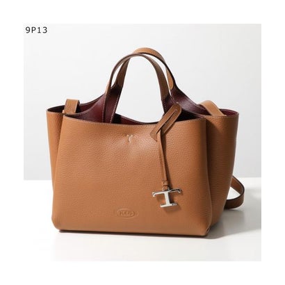 トッズ TOD\u0027S TODS ハンドバック T TIMELESS T一時停止受け答え XBWAPAFL100QRI （9P13/赤銅色）