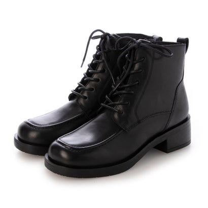 キスコ KISCO ワイドスクエアレースアップブーツ （BLK）