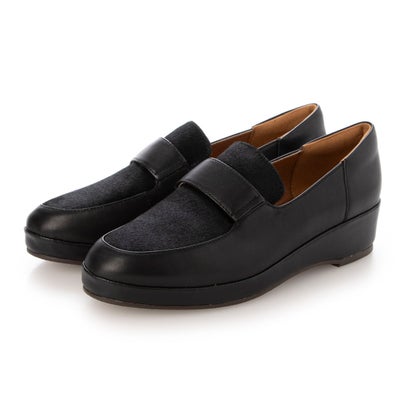 キスコ KISCO プラットモカシンシューズ （BLK） 靴-その他