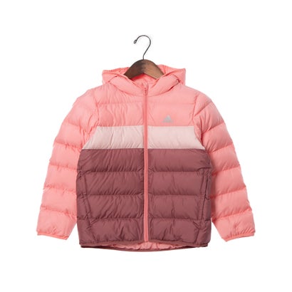 アディダス adidas ジュニア 中綿ジャケット U シンセティック ダウンジャケット IY6916 （セミピンクスパーク/サンディーピンク/プリラブドクリムゾン）