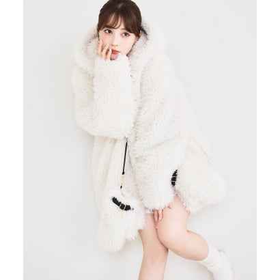 エイミーイストワール EIMY ISTOIRE French poodle fur フードジャケット （IVORY）｜LOCOMALL（ロコンド公式ストア）