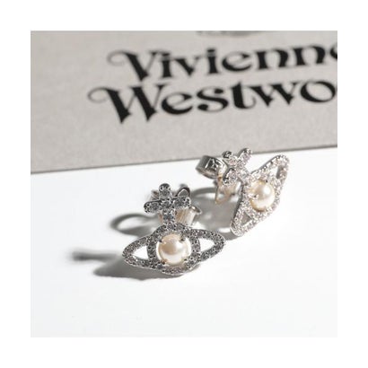 ヴィヴィアン ウエストウッド Vivienne Westwood Vivienne Westwood ピアス OLYMPIA PEARL EARRINGS 6203007R （02P132/PLATINUM/CREAMROS-P）｜LOCOMALL（ロコンド公式ストア）