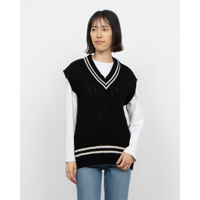 ジェームスシャルロット James Charlotte ニットベスト (Black)
