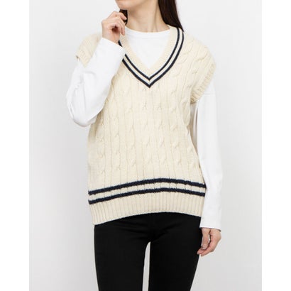 ジェームスシャルロット James Charlotte ニットベスト （Aran） 15,400円