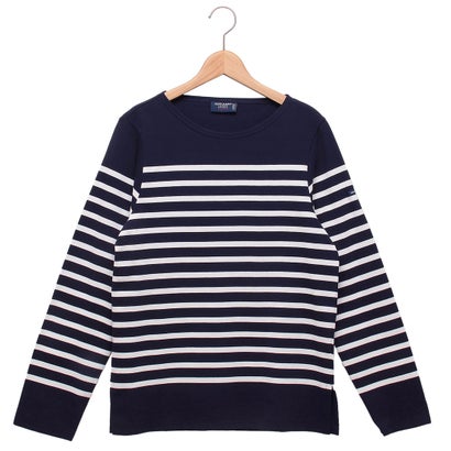 セントジェームス SAINT JAMES Tシャツ カットソー ホワイト ブルー メンズ ST.JAMES 2691 （MARINENEIGE）