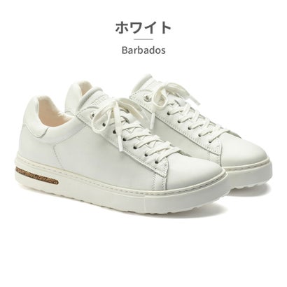 ビルケンシュトック BIRKENSTOCK ビルケンシュトック スニーカー メンズ レディース ベンド ロー BIRKENSTOCK Bend Low コルクミッドソール ナチュラルレザー コンフォート (ホワイト)|LOCOMALL(ロコンド公式ストア)
