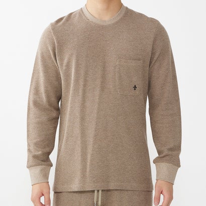 エポカ ウォモ EPOCA UOMO 長袖クルーネックシャツ （ベージュ）