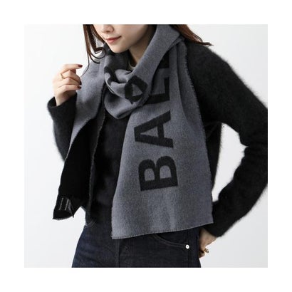 楽天市場】バレンシアガ BALENCIAGA マフラー 530045 ウール ロゴ