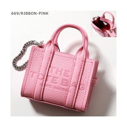 マーク ジェイコブス MARC JACOBS MARC JACOBS チャーム THE LEATHER NANO TOTE 2F3SCP005S07 （669/RIBBON-PINK/ピンク）