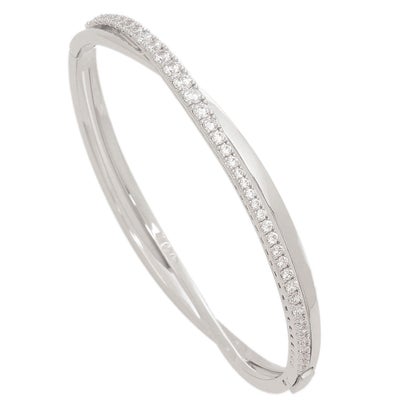 スワロフスキー SWAROVSKI ブレスレット バングル ハイパーバラ ホワイト シルバー レディース SWAROVSKI 5565210 （WHITE）