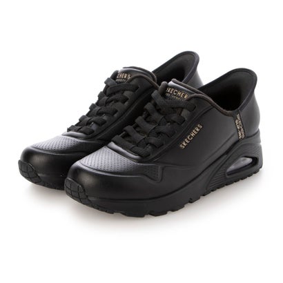 スケッチャーズ SKECHERS スニーカー レディース スリップインズ ウノ イージー エア 177112 SKECHERS ハンズフリー エアソール （ブラック）