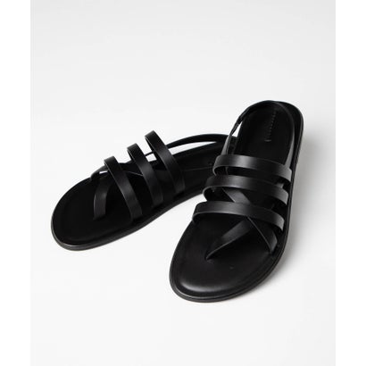ザ ファースト THE ROW F1496 L74 サンダル LINE SANDAL レディース シューズ スリッポンサンダル なめし革 同盟罷工一回り （黒いこと）