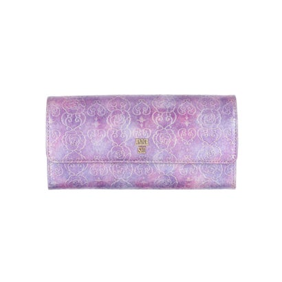 アナスイ ANNA SUI ローズハート フラップ長財布 （ラベンダー）