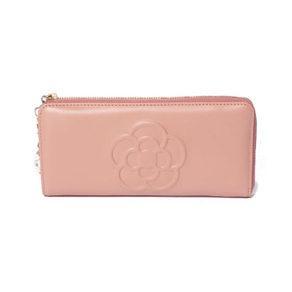 クレイサス CLATHAS ワッフル Lファスナー長財布 （ピンク）