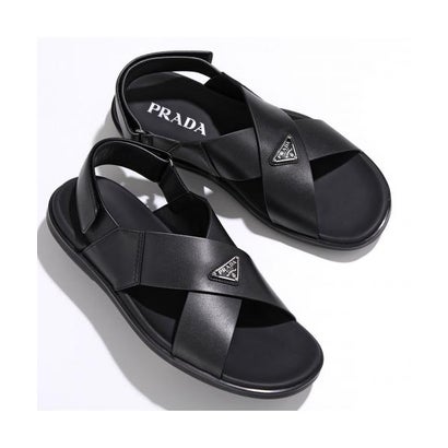プラダ PRADA PRADA クリスクロスサンダル 2X3121 3LEM （F0002/NERO-黒いこと）