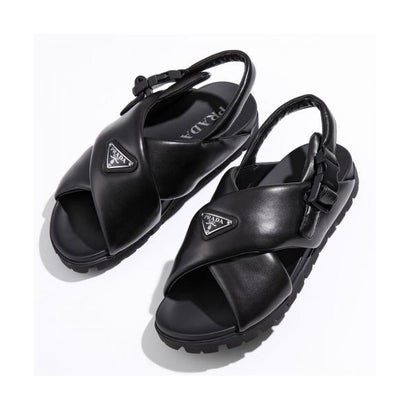 正規品PRADAモノリスパデッドナッパレザーソフトサンダル白39 プラダ 正規品PRADAモノリスパデッドナッパレザーソフトサンダル白39 プラダ